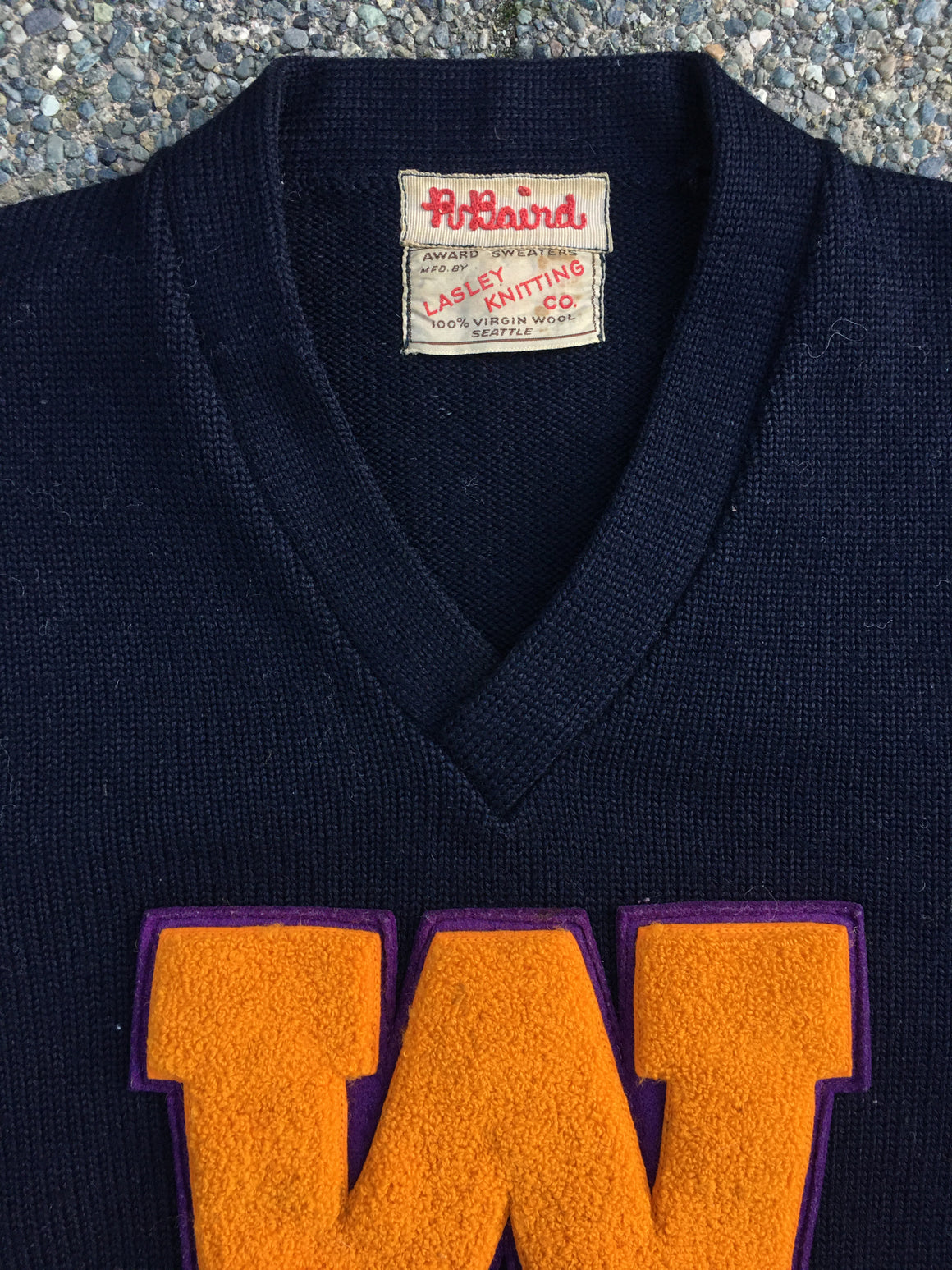 Washington Huskies 50s Letter Sweater -M / L
