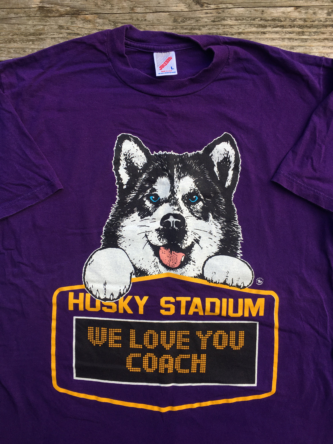 Washington Huskies Coach James shirt - L