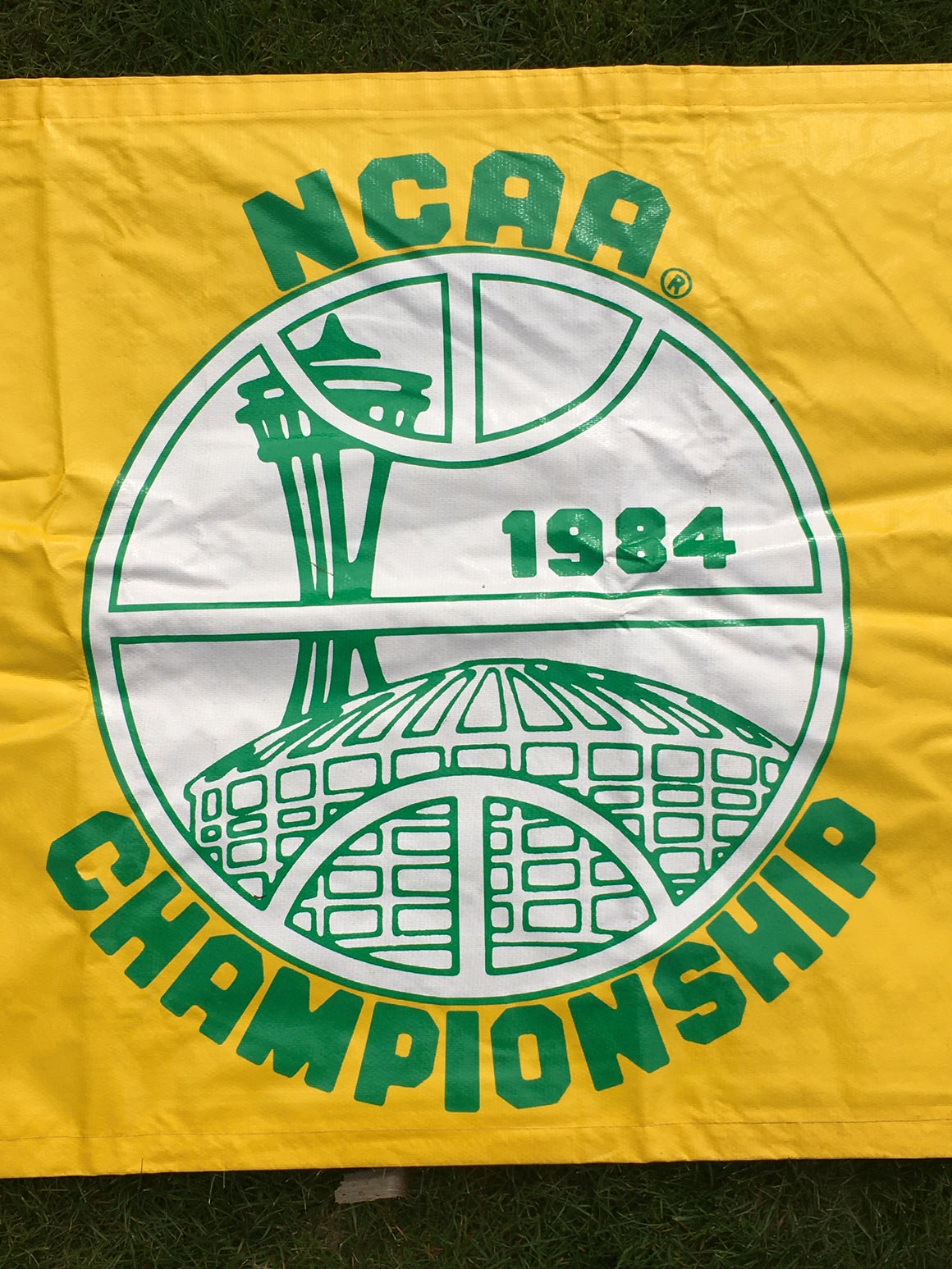 1984 Seattle Final Four COURTSIDE BANNER Sign
