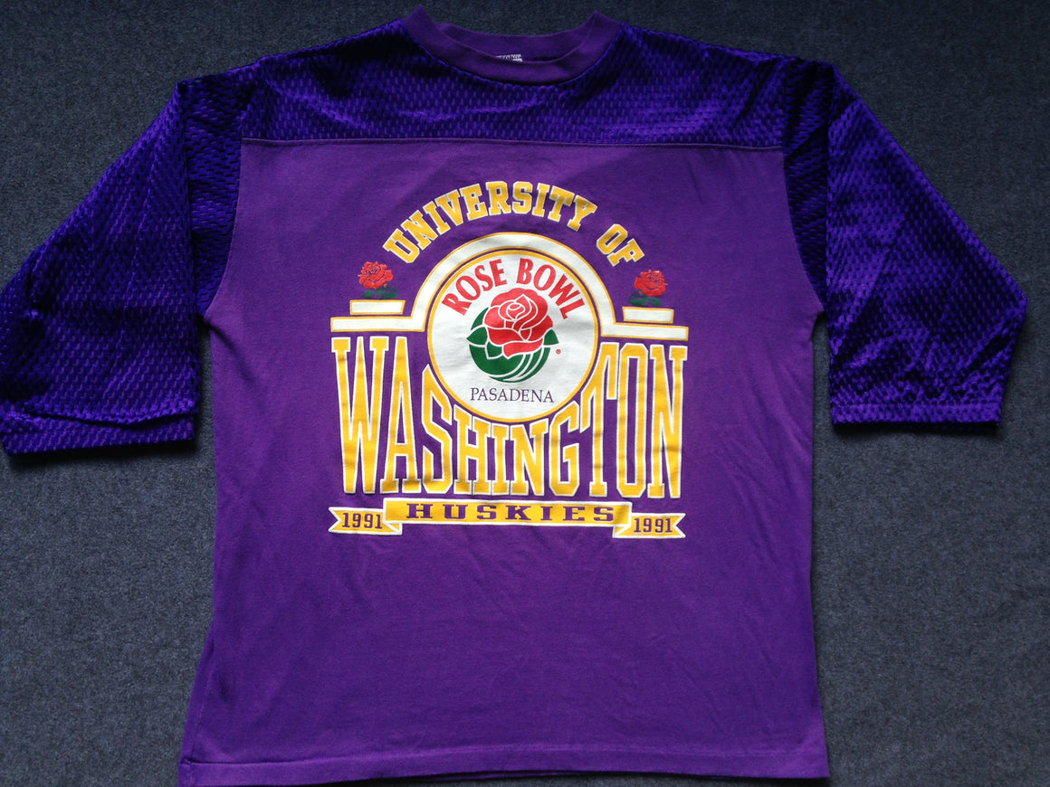 Washington Huskies 1991 Rose Bowl shirt - L