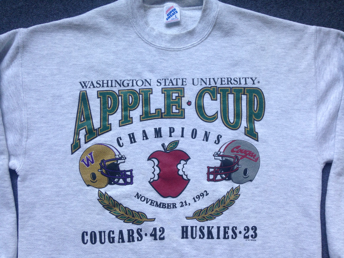 1992 Apple Cup WSU Cougars sweatshirt - L