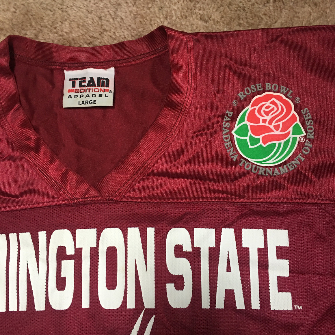 WSU Cougars 1998 Rose Bowl Jersey Shirt - L