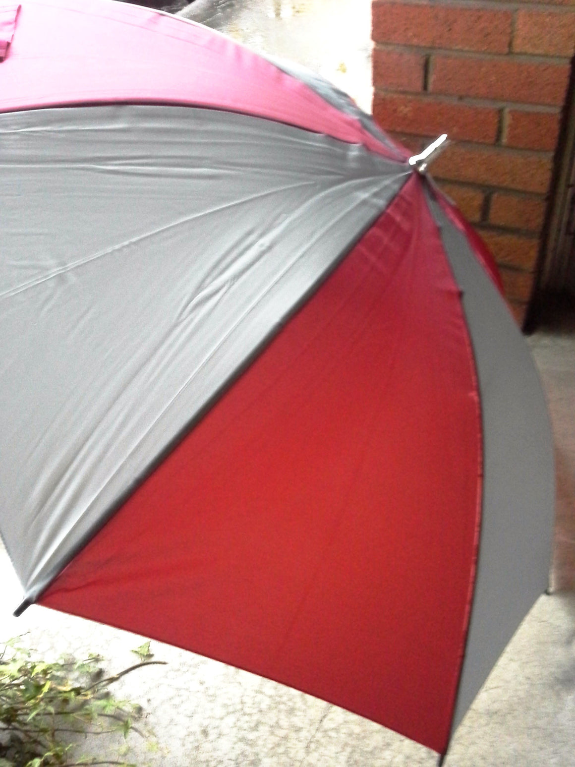 WSU Cougars umbrella -- crimson & gray