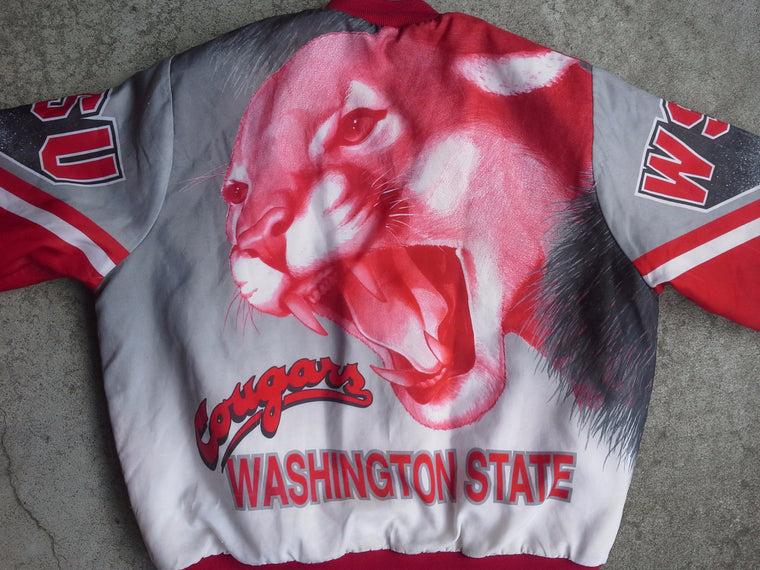 Vintage RARE Washington State Cougars Fanimation Jacket by Chalk Line - M