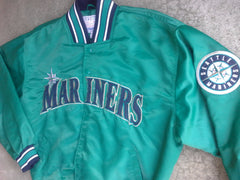 Seattle Mariners Varsity Vintage 90s Rare Mariners Jacket Big Logo MLB  Baseball Starter Jacket Made in USA