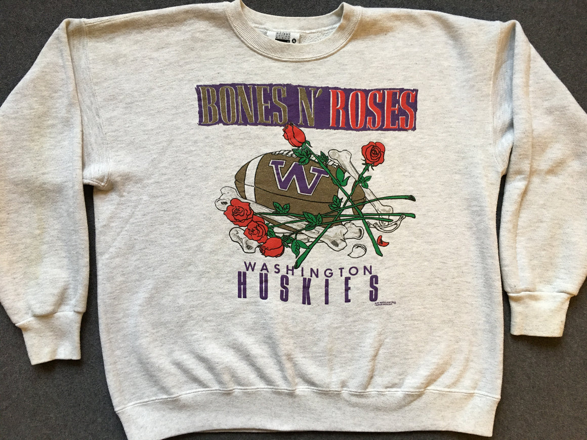 Washington Huskies Bones N Roses sweatshirt - L / XL