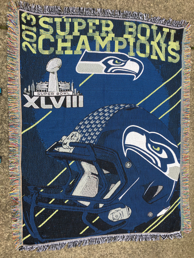 Seattle Seahawks Super Bowl champions blanket