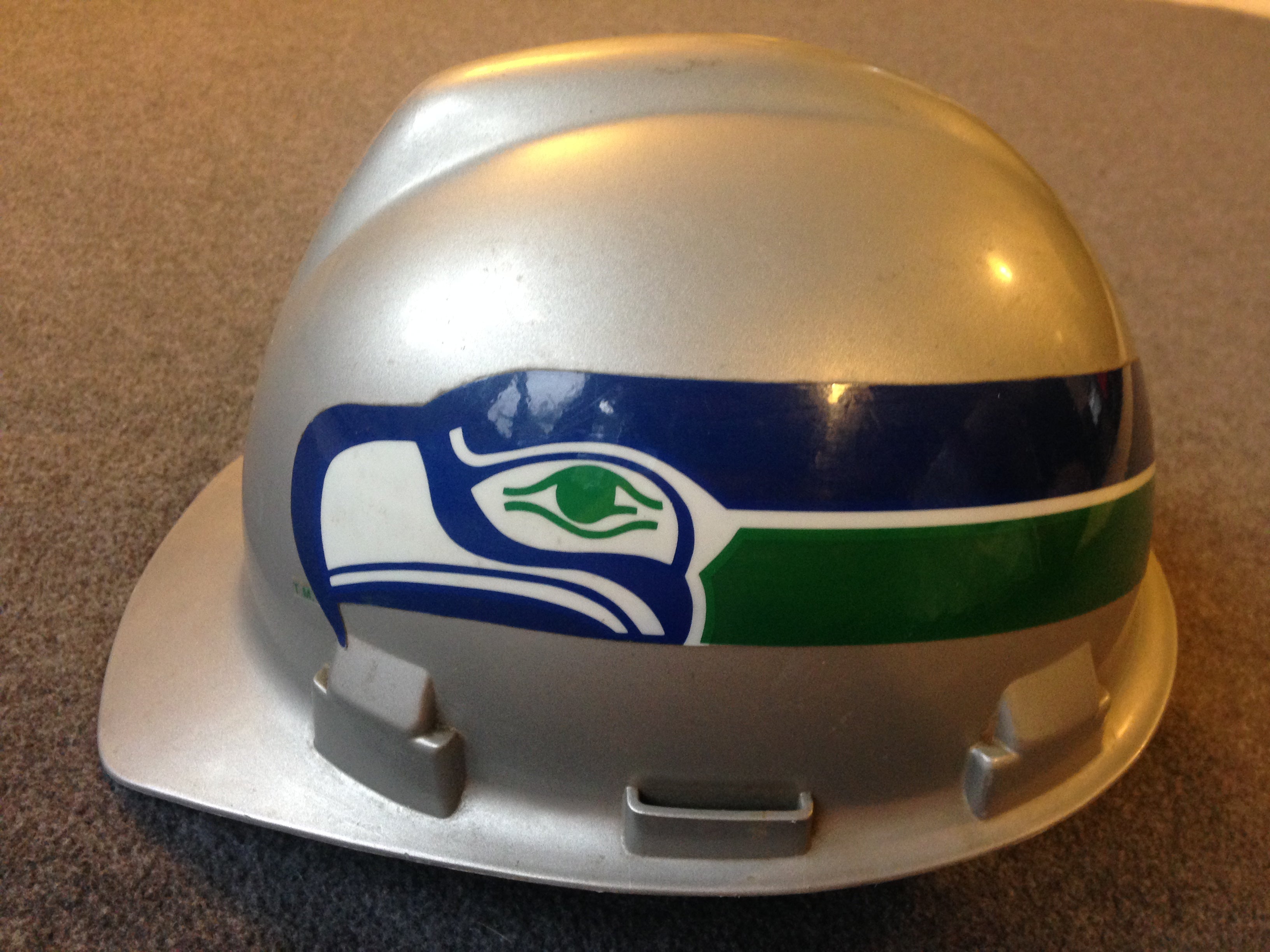 Vintage Seattle Seahawks construction hard hat - VintageSportsGear