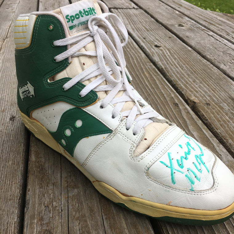 Xavier McDaniel Seattle Supersonics signed PE shoe