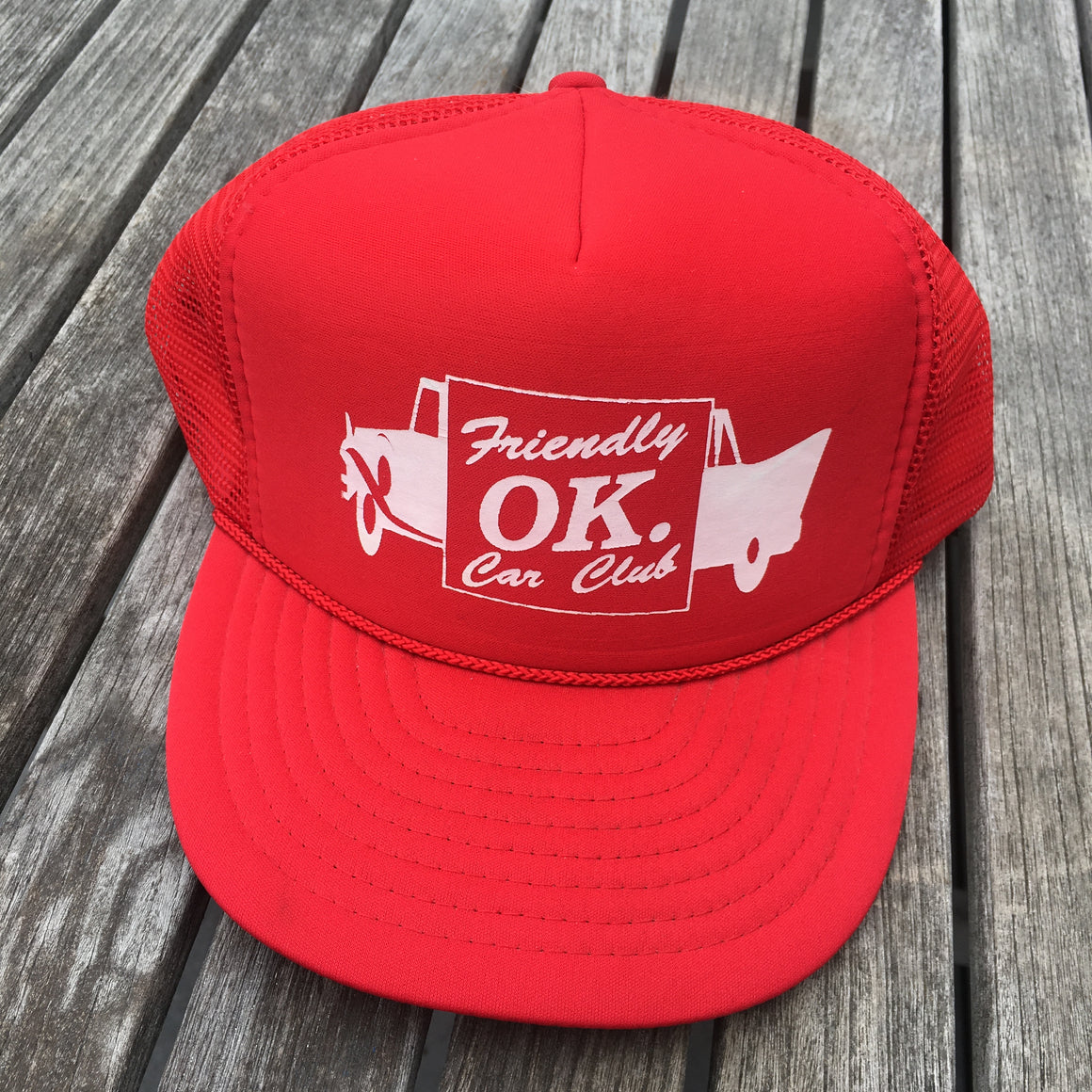 Vintage OK Car Club snapback hat