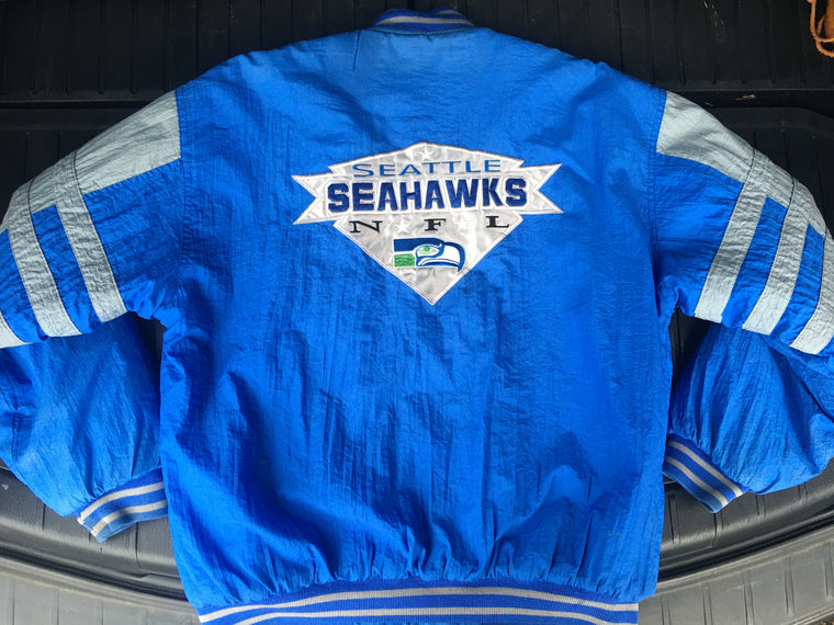 Seattle Seahawks Vintage 80s Chalk Line Varsity Jacket NFL 