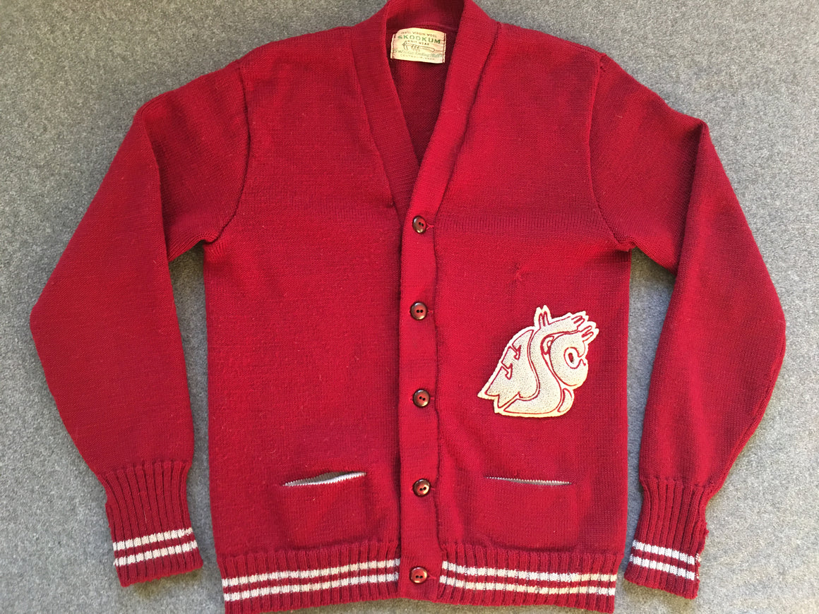 Washington State Cougars letter sweater - S