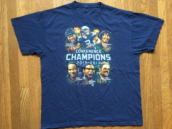 80s Seattle Seahawks T Shirt Vintage NFL Football Playoffs Tee 