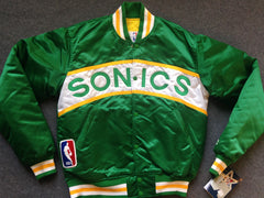 NEW WITH TAGS Seattle Supersonics STARTER SATIN jacket - M