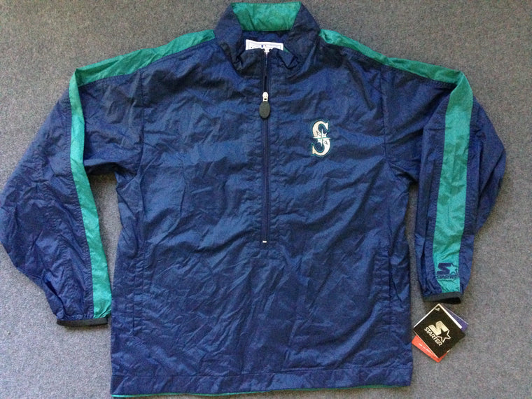 Blue Satin Full-Zip New Era Seattle Mariners Bomber Jacket - Jackets Masters