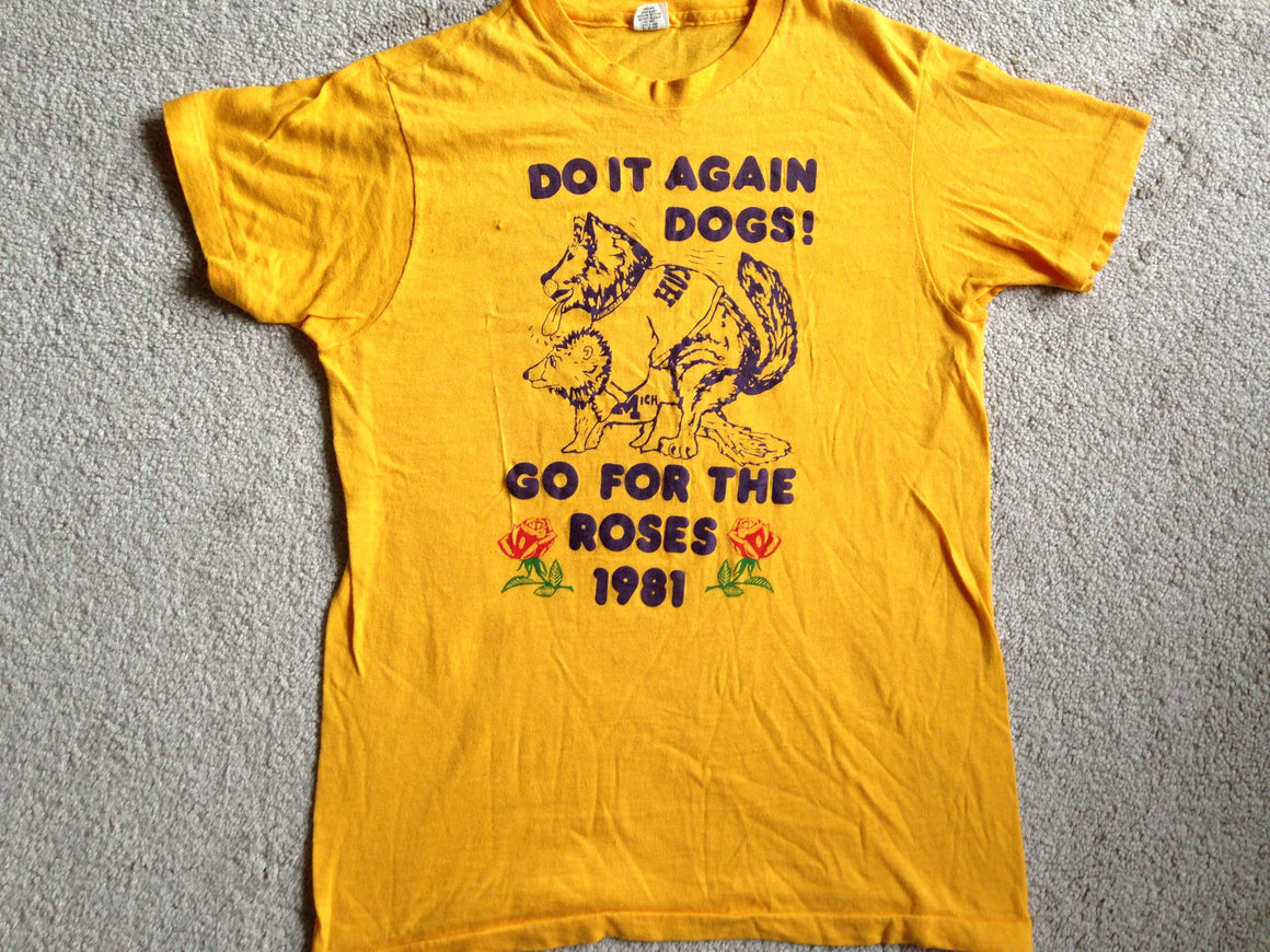 Vintage Washington Huskies 1981 Rose Bowl shirt - S/M